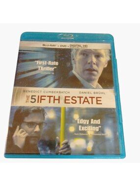 The Fifth Estate Bluray DVD 2014 2 Disc Set Includes Digital Copy